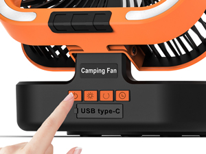 solar camping fan