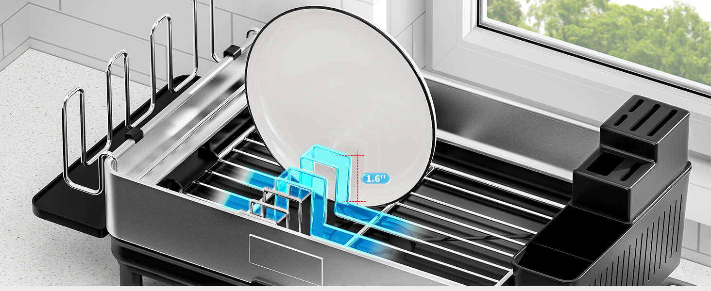 large dish drying rack