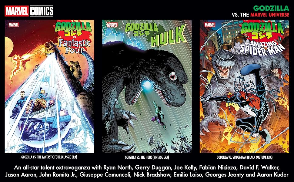 Godzilla vs. the Marvel Universe Covers