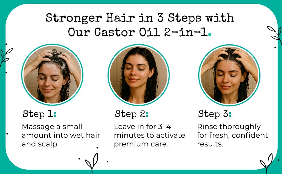 stronger hair in 3 steps castor oil 2 in 1