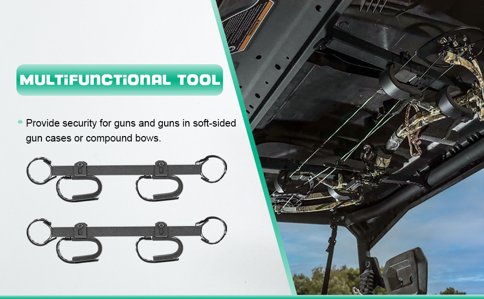 20079 UTV Gun & Bow Rack Overhead inCAB Holder for 1.5