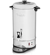 Swan SWU20L Catering Urn with Automatic Temperature Control, Drip Tray, 20L, 2200W, Stainless Steel
