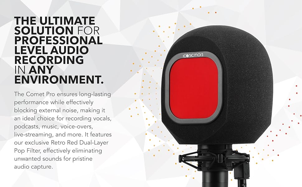 Iconic Mars Comet PRO Recording Vocal Studio Isolation