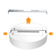 Battery Operated LED Indoor Wireless Light for Hallway Shower Shed Closet Hall Corridor