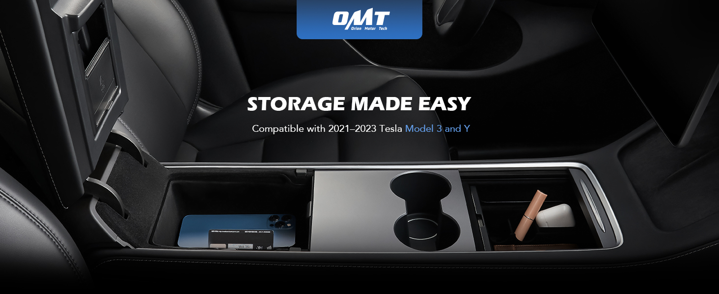 OMT Center Console Organizer Set Compatible with Tesla