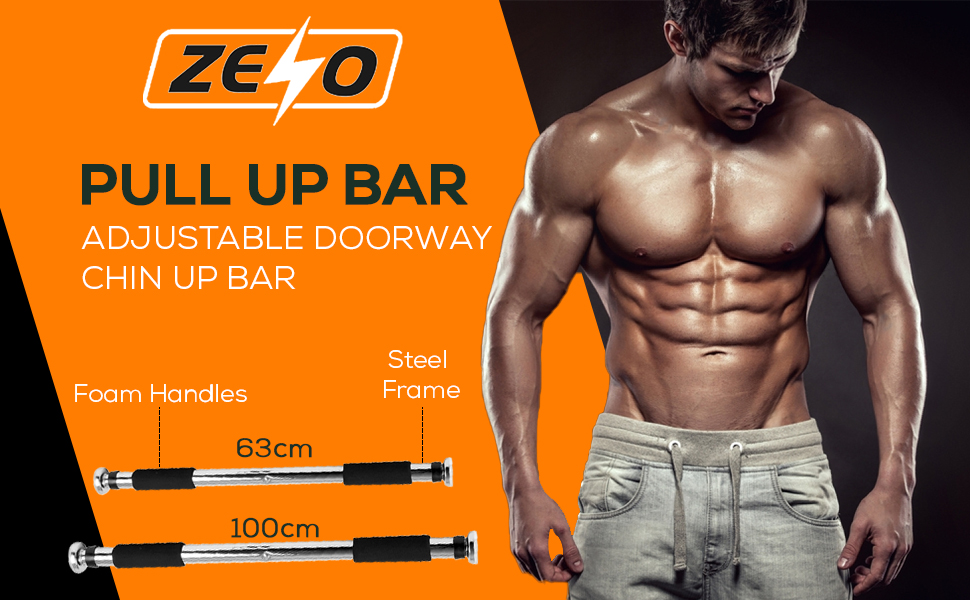 ZENO Pull Up Bar Adjustable Doorway Chin Up Bar PullUp Bar for