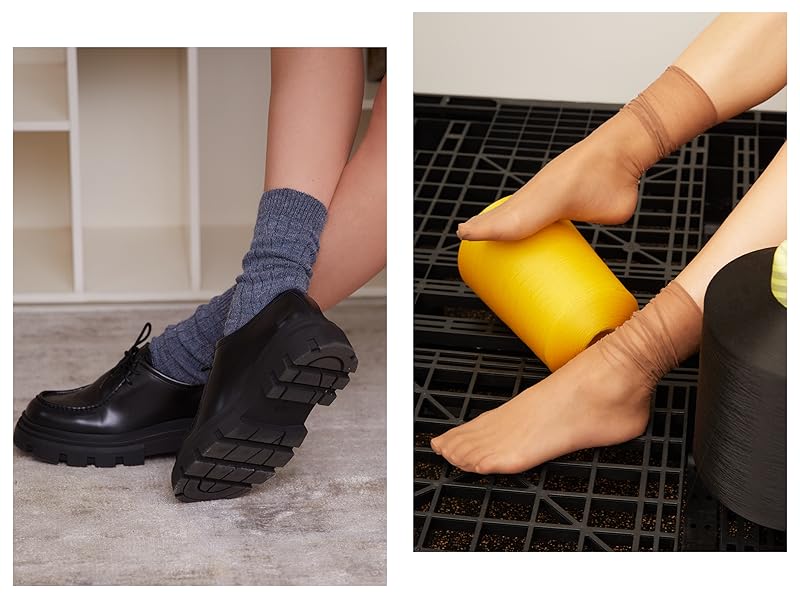 Modische Socken sind ein unverzichtbares Accessoire, um den Look zu vervollständigen. 