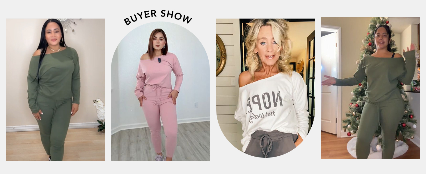 Women's  2024 Fall Outfit Pullover Tops and Pants Matching Set Tracksuit