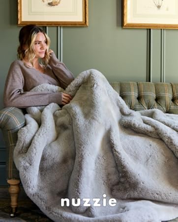 nuzzie faux fur blankets