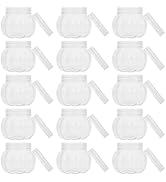 UPKOCH 24pcs Pumpkin Shaped Candy Jar Transparent Storage Container for Halloween Treats for Drie...