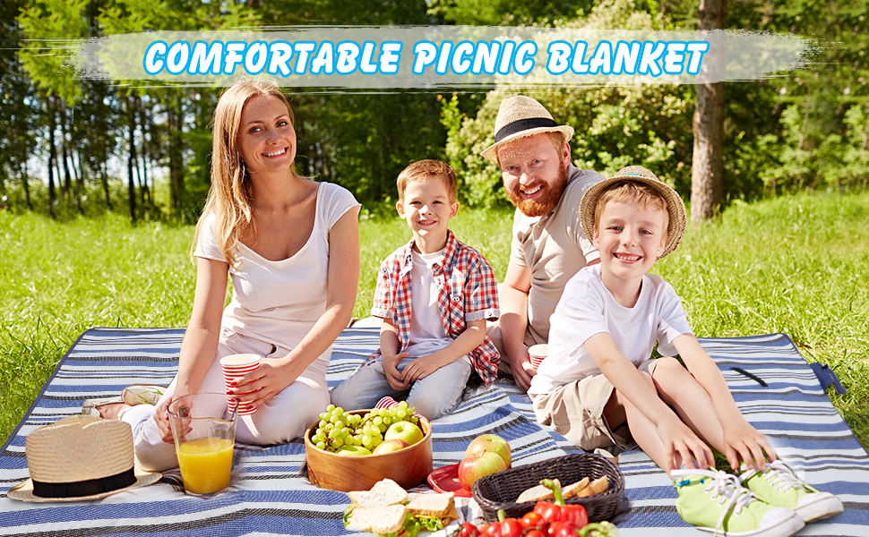 ZOMAKE Picnic Blanket Waterproof, Eextra Large Beach Mat Sand Free