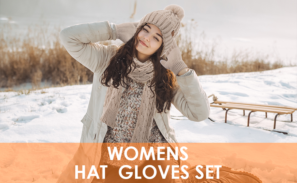 womens hat scarf gloves set
