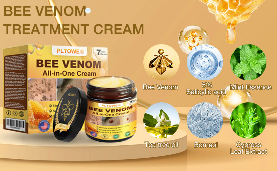 Amazon.com: Bee Venom All-in-One Cream, Bee Venom Skin Treatment Cream - Does Bee Venom Work For Skin Tags