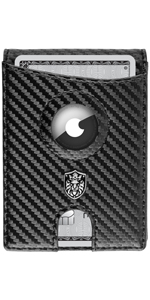 Bifold AirTag Wallet with Money Clip