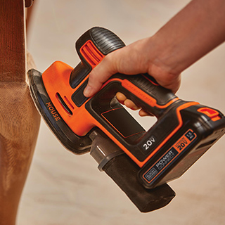 BLACK+DECKER 20V Sheet Sander - Smooth Finishes! -6