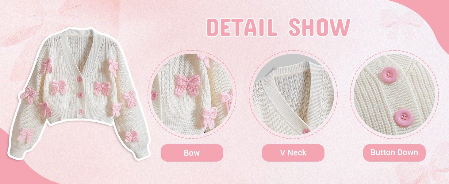 sweater with bows for women