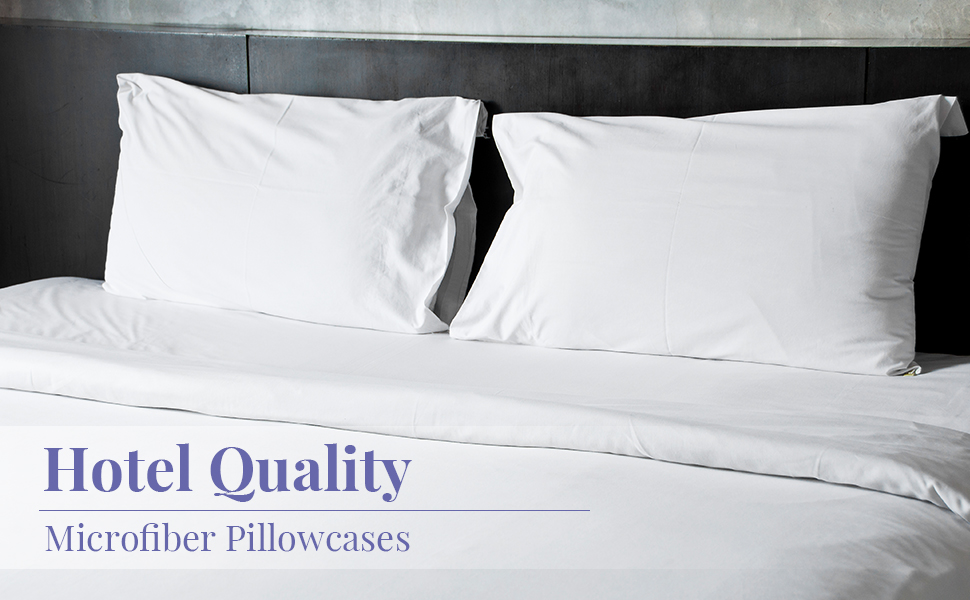 FreshCulture White Pillowcases King Size 12 Pack Bulk