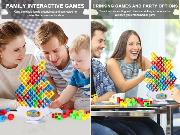 Tetra Tower Board Balance Game for Kids and Family 