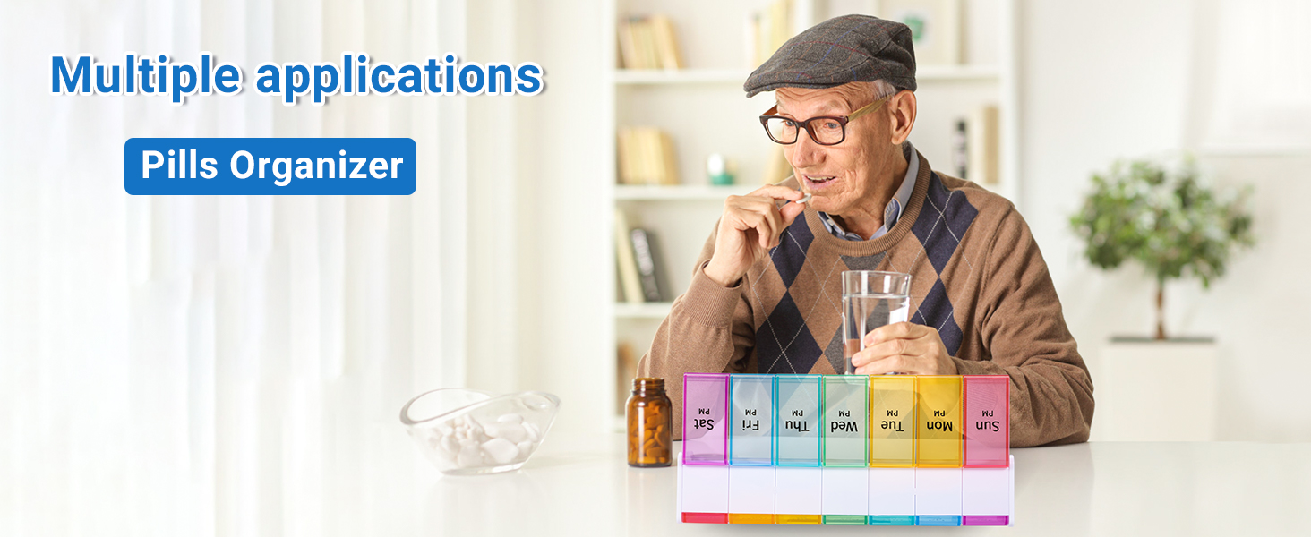 Pill organizer stores at home