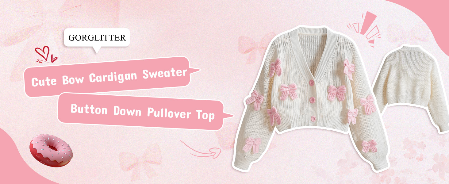 bow cardigan for women