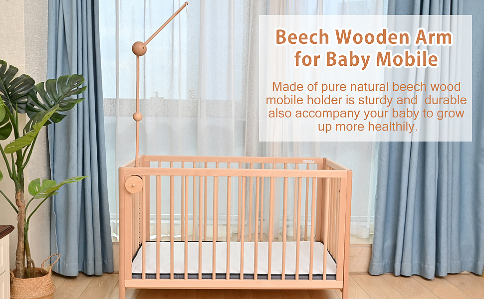 Crib Mobile Arm Baby Mobile Holder for Nursery, 30 Inch