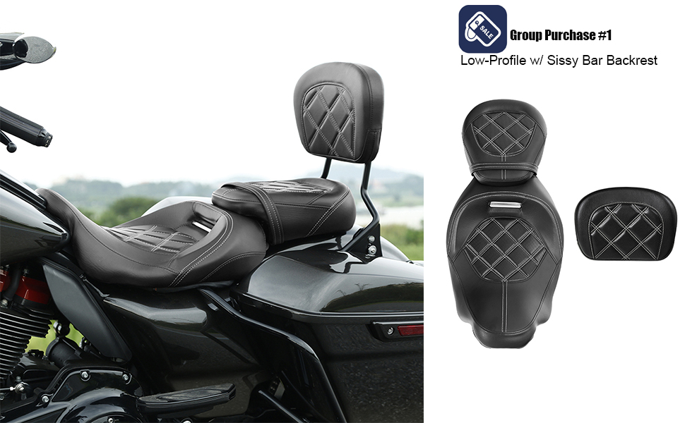 TCTMOTORPARTS LowProfile Driver Seat Front Solo Seat Fit