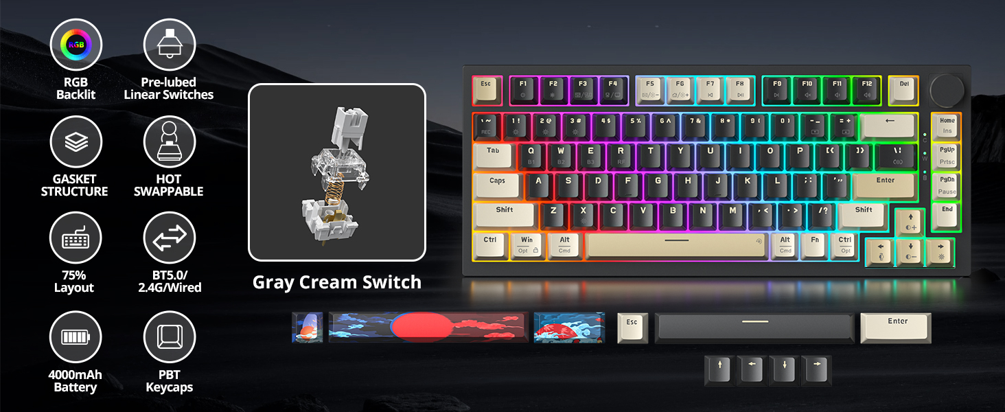wireless mechanical keyboard