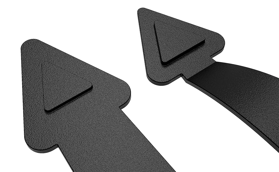 ZEKOO Decorative Garage Door Hinges Handles Hardware Kit Color