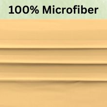 Microfiber Ochre Yellow Fitted Sheet