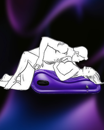 Sex Position Pillow Cushion, Sex Furniture Inflatable, Larger Velvety Sex Cushion