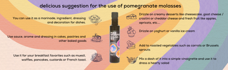 delicious suggextion for the use of pomegranate molasses
