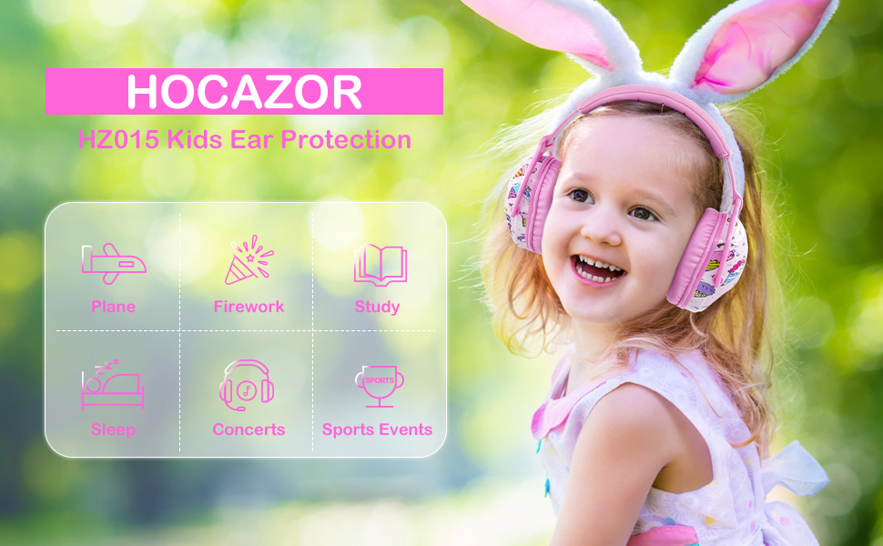 ear protection kids pink
