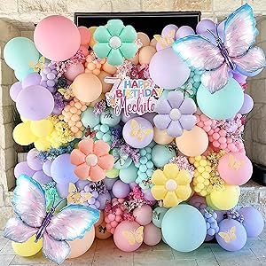 Pastel balloons garland