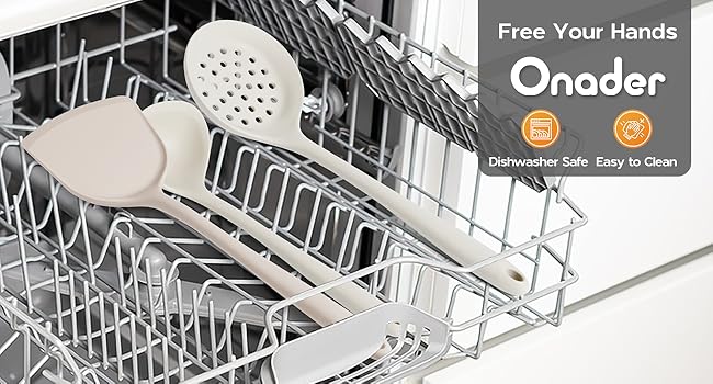 silicone cooking utensils set dishwasher safe