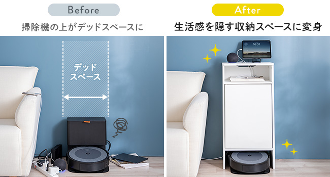 Amazon.co.jp: サンワダイレクト ケーブルボックス 大型 ルンバ