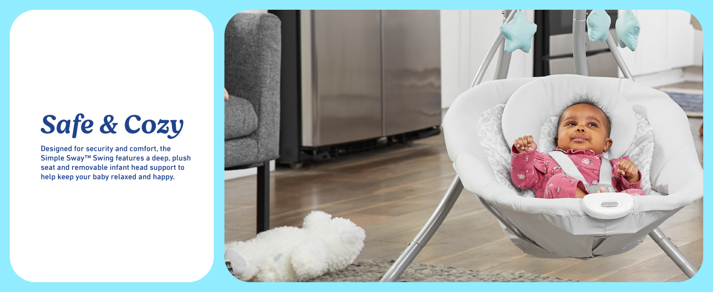Safe cozy comfortable supportive relaxed happy plush insert infant head support security comfort