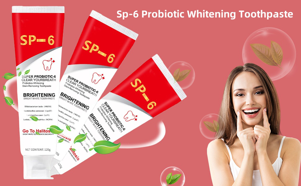 sp-6 ultra whitening toothpaste,sp-6 probiotics whitening toothpaste