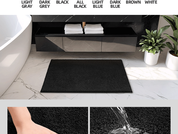 Geometry bath rug/ミヨシラグ Non Slip Bath Mat, Geometry Bathroom Rug Absorbent Washable
