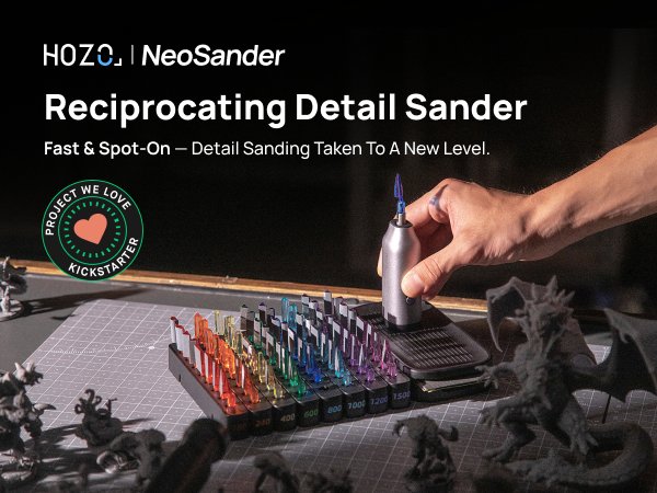 HOZO NeoSander Detail Sander Kit - 3D Printing & DIY -7