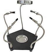 Gikfun PCB Soldering Helping Hands with 3x Magnifier & 360° Rotating Alligator Clips, Adjustable ...