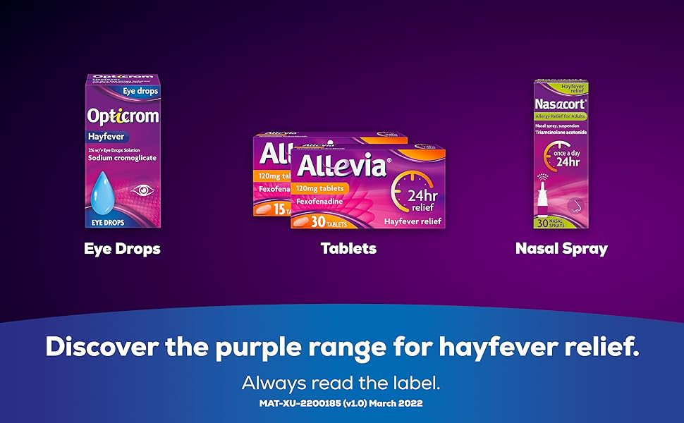 Opticrom Hayfever Allergy Eye Drops Sodium Cromoglicate 10 ml Fast