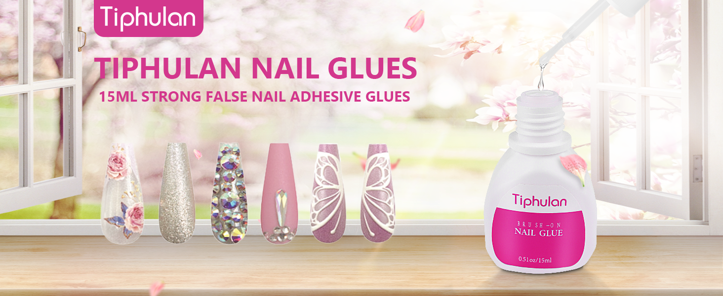 TIPHULAN 15ml 0.51Oz Super Large and Strong Nail Glue for