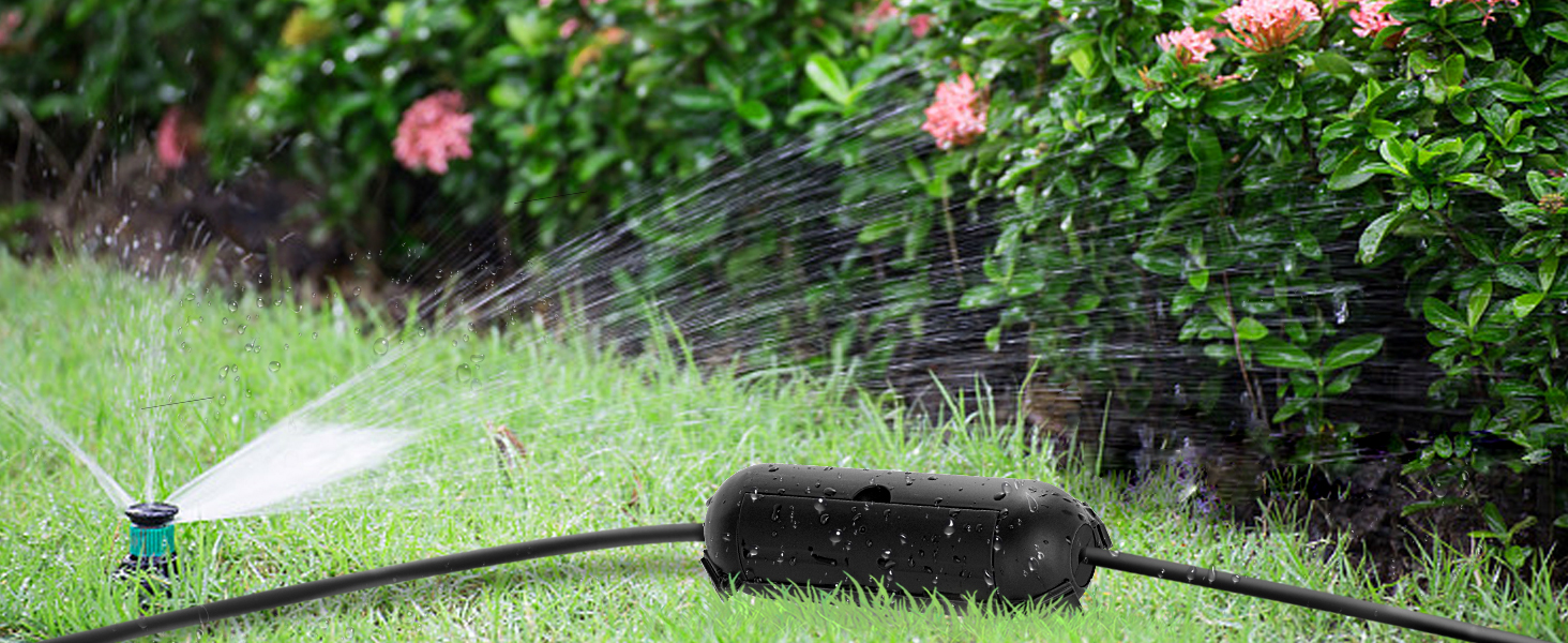 Restmo 2 Pack Compact Outdoor Extension Cord Cover, IP44 Waterproof Box