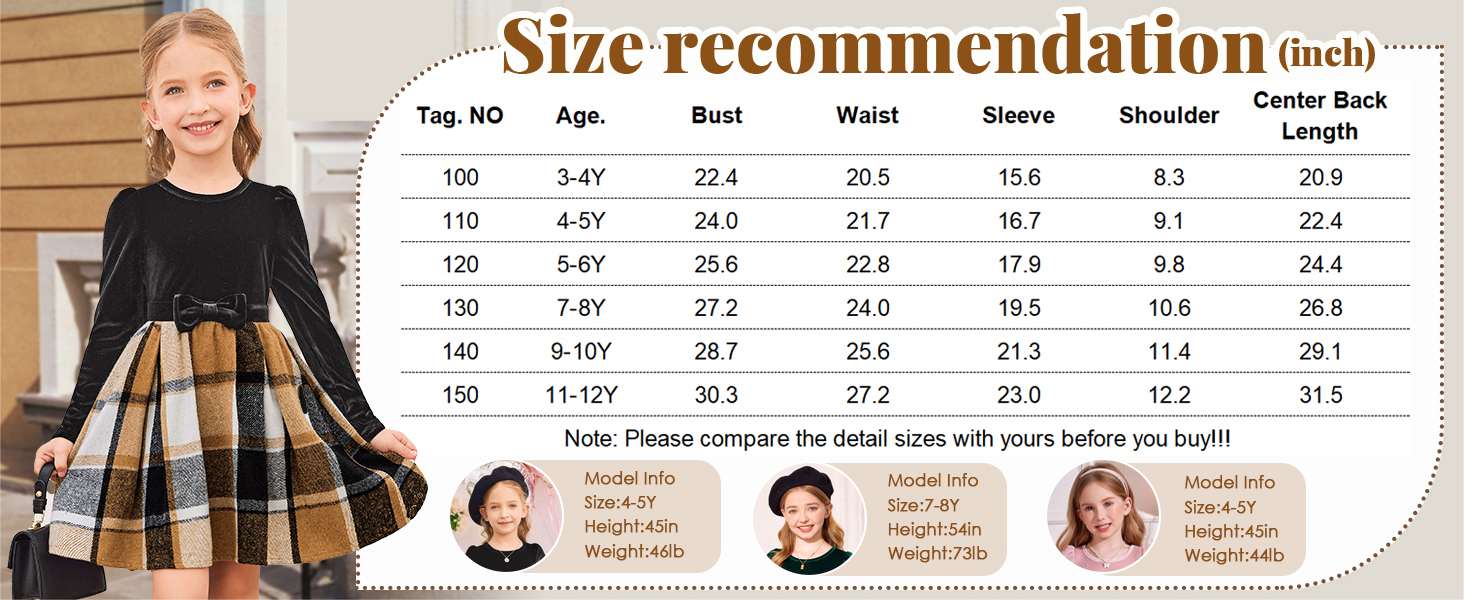 girls fall winter dress