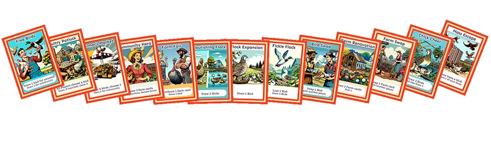 Exciting action cards