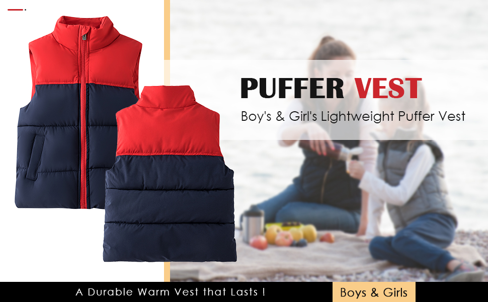 Amazon.com: Happy Cherry Boy's Lightweight Puffer Vest Water