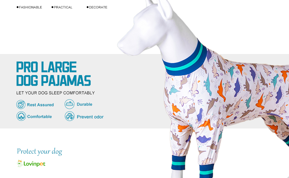 large dog pajamas breathable