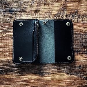 Amazon | トラッカーウォレット ミドル ミドルサイズ 本革 栃木