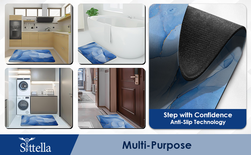 anti slip bathroom mat floor