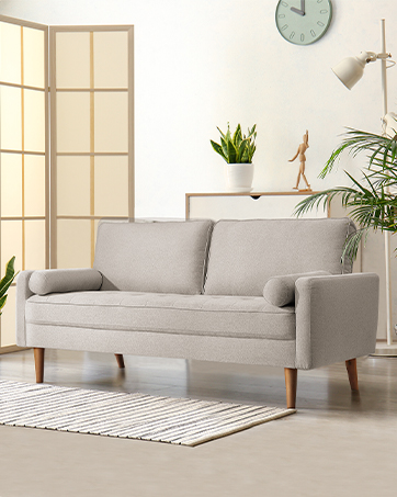 Vesgantti 3人掛けソファ ベージュ Amazon｜Vesgantti ソファ 3人掛け カウチソファ おしゃれ 幅